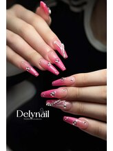 デリーネイル(Dely_nail)/ピンクラメビジュー華やかロング