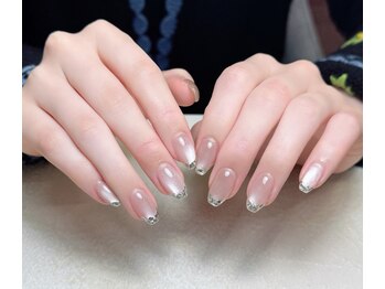 メオネイル(MEO NAIL)/マグネット ガラスフレンチ