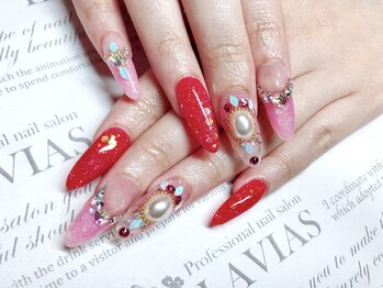 プロフェッショナル ネイルサロン ラヴィアス(LAVIAS)/【スカルプ】お好きなアート6本