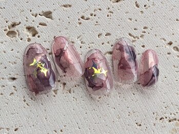 ネイルドッグ(NAIL DOG)/パープルインクアート♪