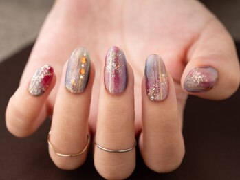 ヴァンネイル みなとみらい馬車道(VINGT NAIL)/マグネット×ニュアンス