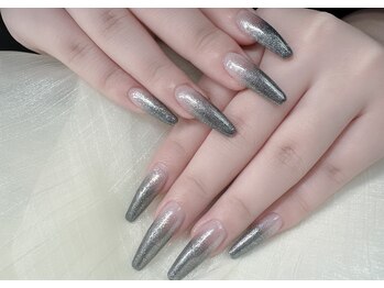 キラネイル(Kira Nail)/チップ長さだしベース付ラメグラ