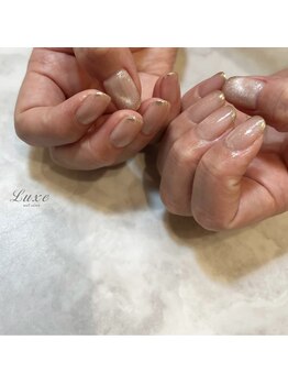 ネイルサロンリュクス (nailsalon Luxe)/大人上品ベージュネイルデザイン