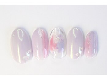 ネイルサロン アテナ(Athena)/持ち込みアート/水滴ネイル