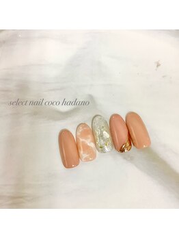 セレクトネイル ココ 秦野店(SELECT NAIL COCO)/タイダイ×ミラー