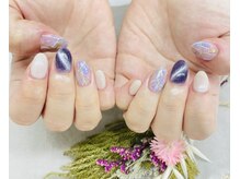 デコルネイル(Decor nail)/坂口/紫陽花カラーネイル