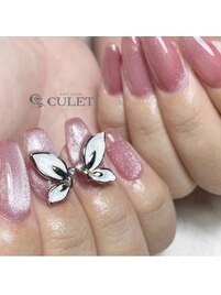 春らしいちょうちょパーツ