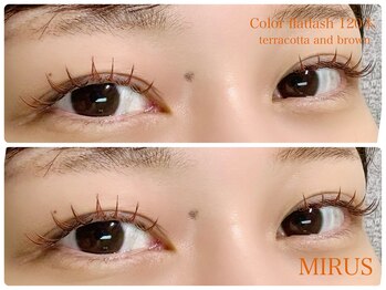 ミルス アイビューティー 横浜西口店(MIRUS EyeBeauty)/カラーフラットラッシュ120本
