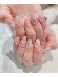 さくらんぼネイル　チーク