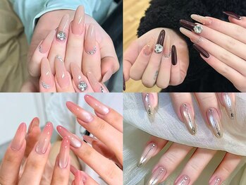 エムズビューティスタジオ ネイル まつげ 西川口店(M's Beauty Studio)の写真/【自爪が短い・薄い】でも大丈夫◎スカルプ長さ出しで爪の形も理想通り★見惚れるフォルムでネイル映え♪