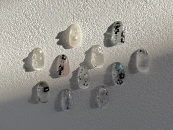 ソリッドカラー(solid color)/hand nail