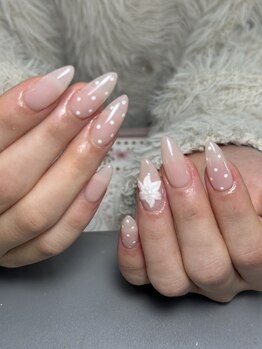 シーシー ネイル アンド アイラッシュ(CeCe Nail&eyelash)/チップ長さだし持ち込みデザイン