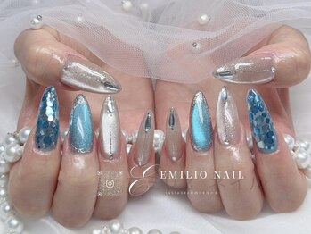 エミリオネイル(EMILIO NAIL)/チップ長さだアートしやり放題