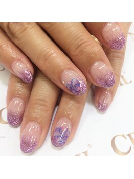 クリスタルネイル ゆめタウン博多店(CRYSTAL NAIL)/ラメグラデーションネイル