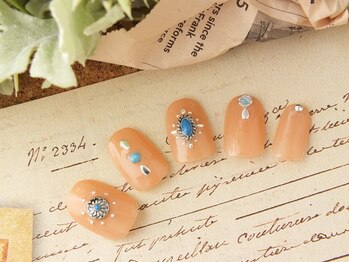 スプリング アイラッシュアンドネイル(SPRING eyelash&nail)/インディアン風ターコイズ☆