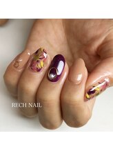 レッシュネイル サロンアンドスクール(RECH NAIL salon&school)/秋のフラワーネイル