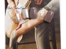 ネイルサロン アミティエ(Nail Salon Amitie)/ポイントミラー×キラキラfoot