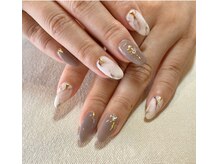 ロータス Lotus/大理石ネイル