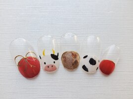 Happy New Yearネイル 9600円