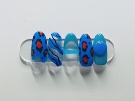 レオパート柄★フレンチ★アート