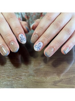 プリュネ(Prune)/リボン/フラッシュ/フレンチ