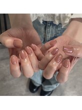 ミントリーフ バイ リート(Mint leaf by Reat)/オーロラ×ラメフレンチ