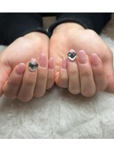 エーナイン イオン東根店/グラデ×ハートストーン♪