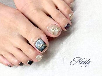 ネイリー 立川店(Naily)の写真/【人気爆発★FOOT5,500円～】やり放題7,500円～デザイン・パーツ持ち込みOK！幻想的な煌めきを足元へ♪