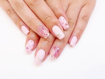 ネイルコレクション ピンク(Nail Collection Pink)/ジェル定額¥7990★ハート