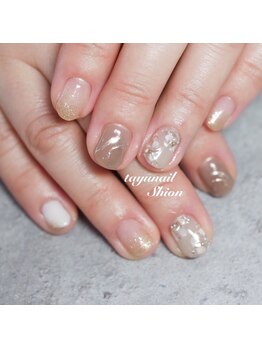 ニュアンスフラワーネイル
