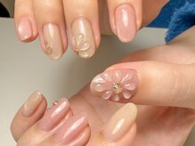 ネイルルームリラ 川崎(nailroom lilas)/定額＊ぷっくりフラワー
