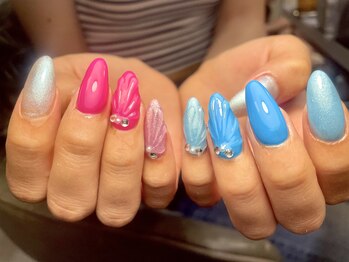 タスメット(+met)/～アシメマーメイドネイル～