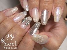 ノエル(Noel)/冬ネイル リボンパーツ ホワイト