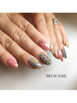 レッシュネイル サロンアンドスクール(RECH NAIL salon&school)/シースルードット