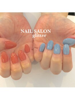 ネイルサロン グリッター(NAIL SALON glitter)/秋色ワンカラー