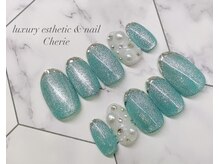 シェリエ(Cherie)/ガラスフレンチ/ Tiffany blue