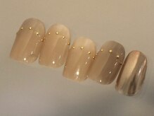 グレースネイルファクトリー(grace'nail factory)/スタッズフレンチ/フィルイン