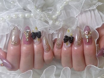 アビス(Abyss)/手書きガーリー推しネイル