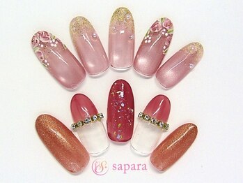 津田沼ネイルサロン サパラ(sapara)/プラチナ定額☆￥6,899　100種☆