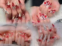 ココネイル 大塚店(coco nail)/赤い色／春／桜