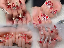 赤い色／春／桜