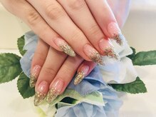 ブリエカドー(Briller Cadeau)/ラメグラロングネイル