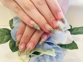 ラメグラロングネイル