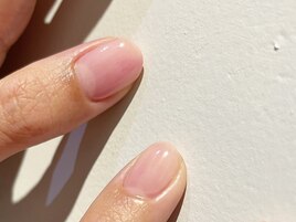 桃ネイル。