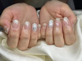 ワンカラー☆ラメグラ☆補強