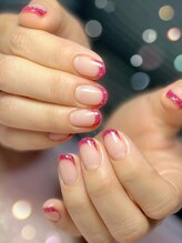 ネイルサロンスマイル(SMILE)/フラッシュラメフレンチ