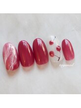 たゆ ネイル(たゆnail)/ニュアンスさくらんぼネイル