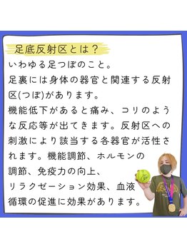 足つぼまーさん/反射区=足つぼとは?