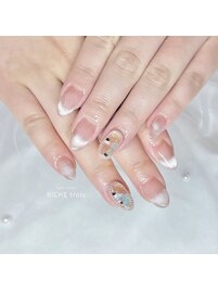 オーロラマグネット夏ネイル！