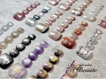 ボーテ(Beaute)の写真/【心斎橋駅近】トレンドデザイン多数！見る度思わずうっとり…◆丁寧な施術で女性の足先を上品に演出♪